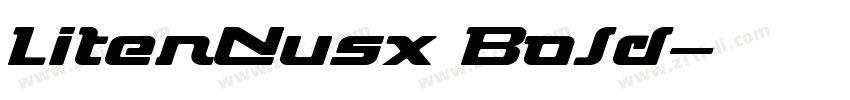 LiterNusx Bold字体转换